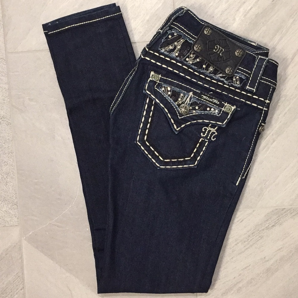 Miss Me Dark Wash Skinny Jeans Size 25
